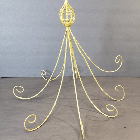Other - Hanging Gold Christmas Ornament Display Holder Decor 14"